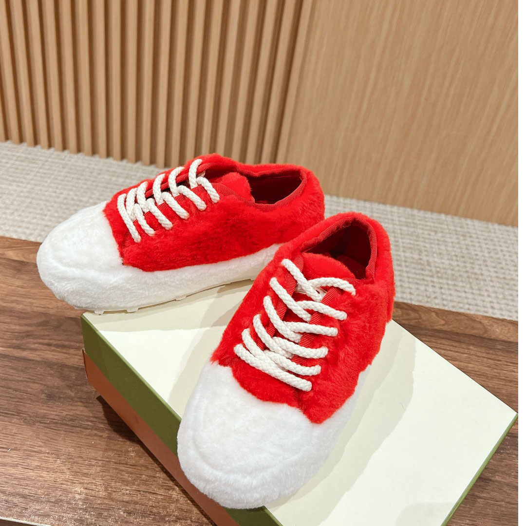 Marni Red Teddy Tennis Sneaker - DopestKickz