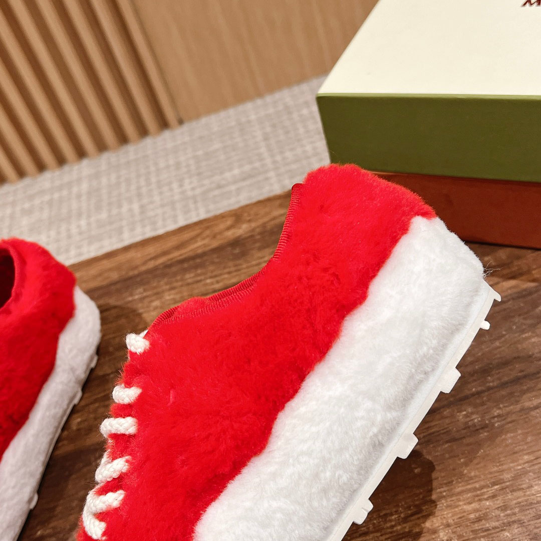 Marni Red Teddy Tennis Sneaker - DopestKickz