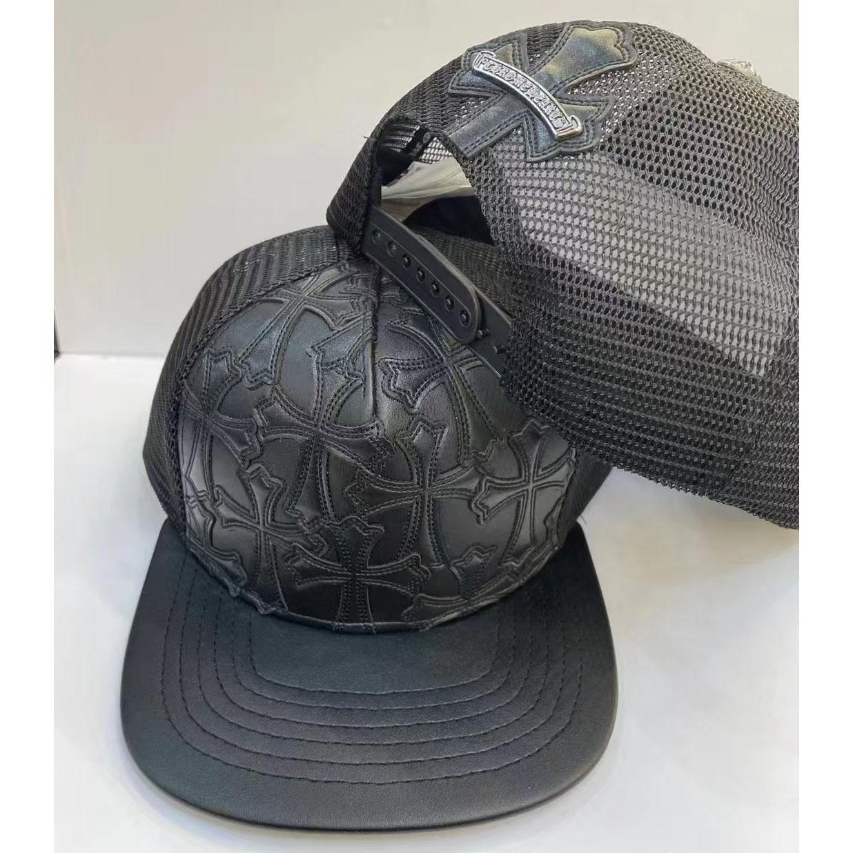 Chrome Heart Leather Cap - DopestKickz