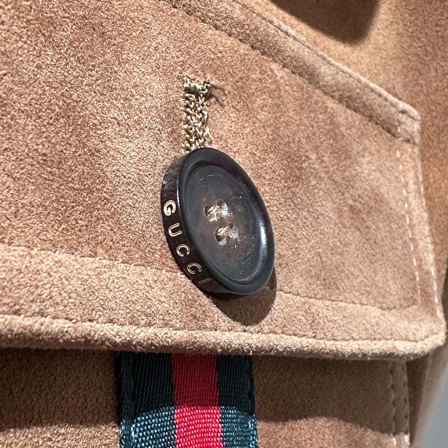 Gucci Suede Bomber Jacket With Web - DopestKickz