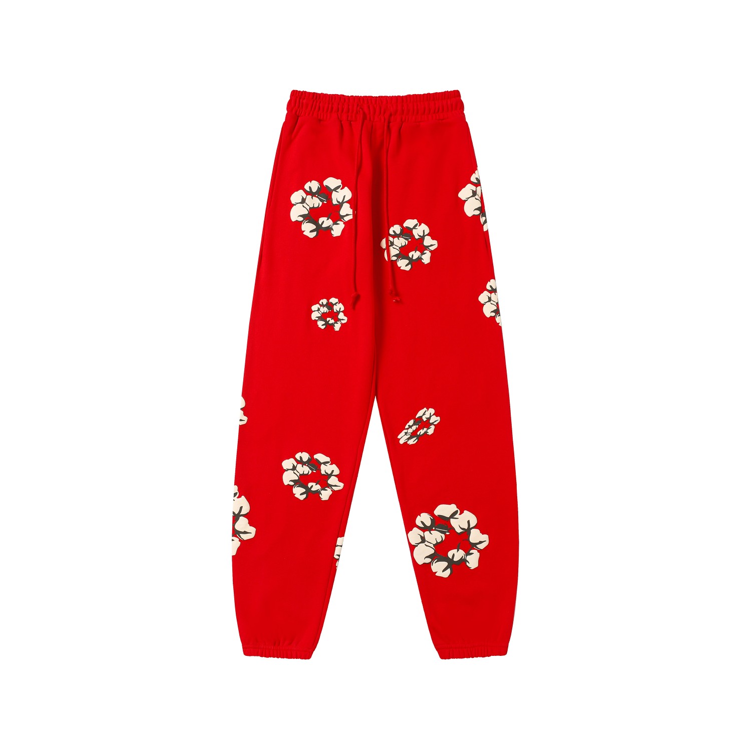 Denim Tears Cactus Tears Wreath Sweatpants Red - DopestKickz