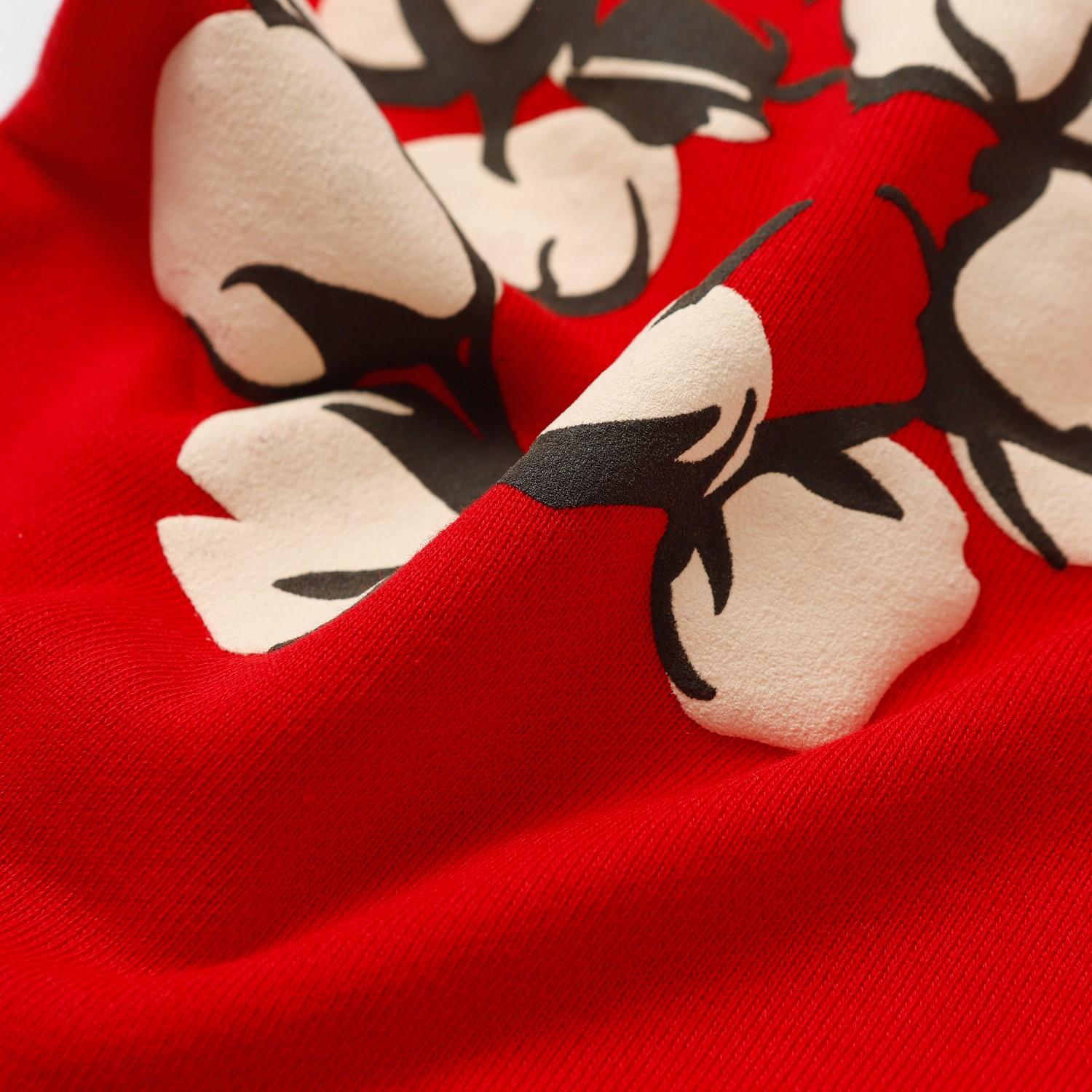 Denim Tears Cactus Tears Wreath Sweatpants Red - DopestKickz