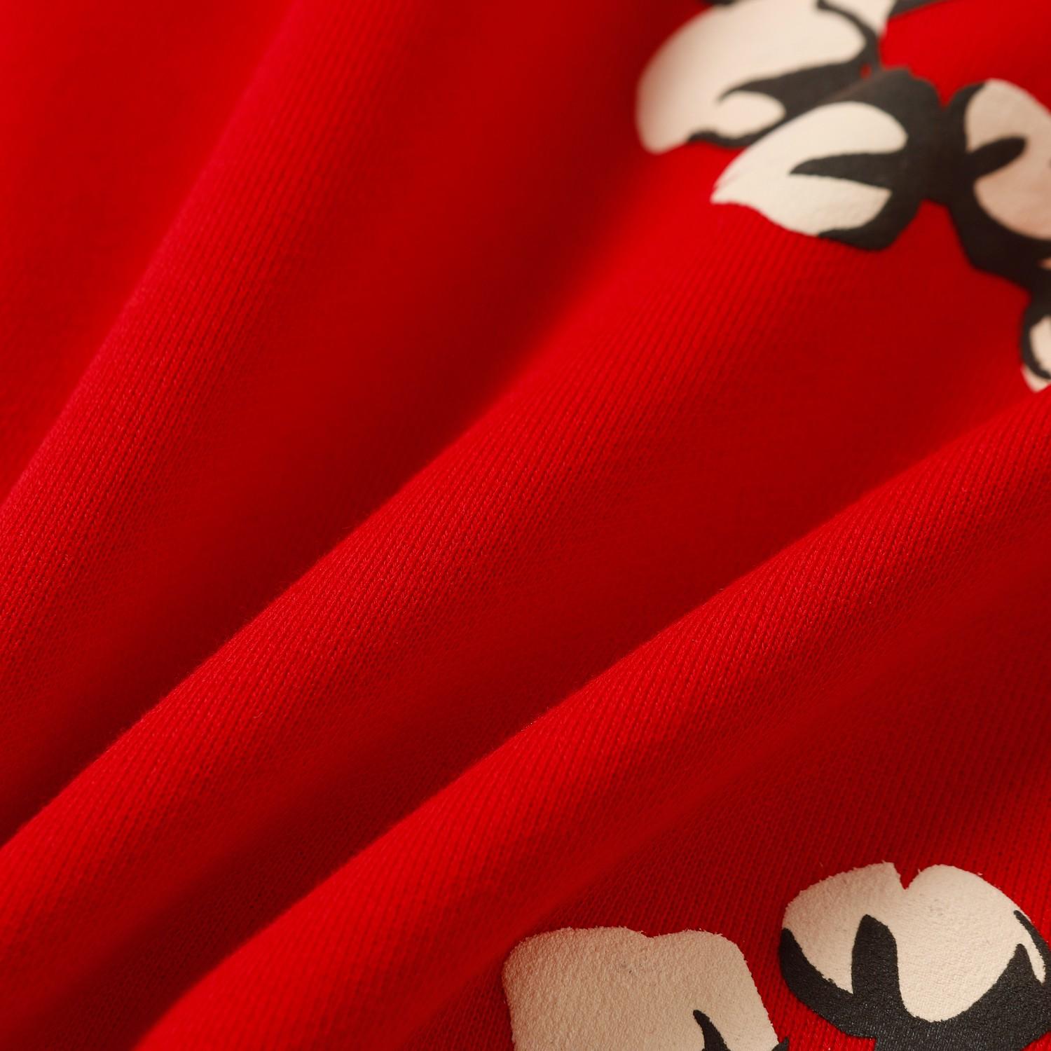 Denim Tears Cactus Tears Wreath Sweatpants Red - DopestKickz