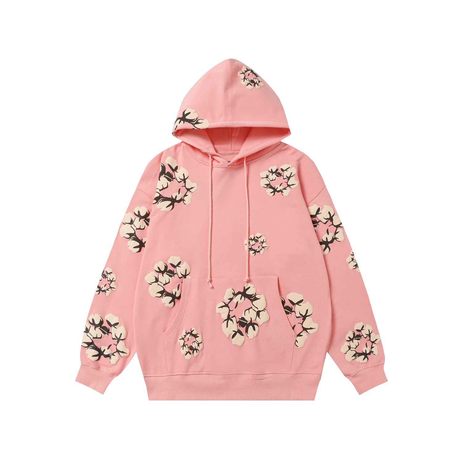Denim Tears Cactus Tears Wreath Hoodie Pink - DopestKickz