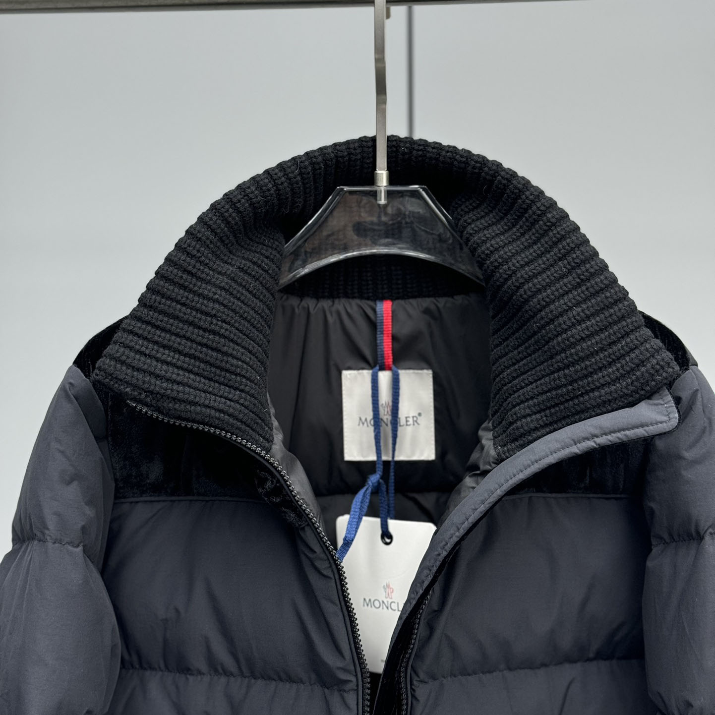 Moncler Auffrique  Velvet-trimmed Down Jacket - DopestKickz