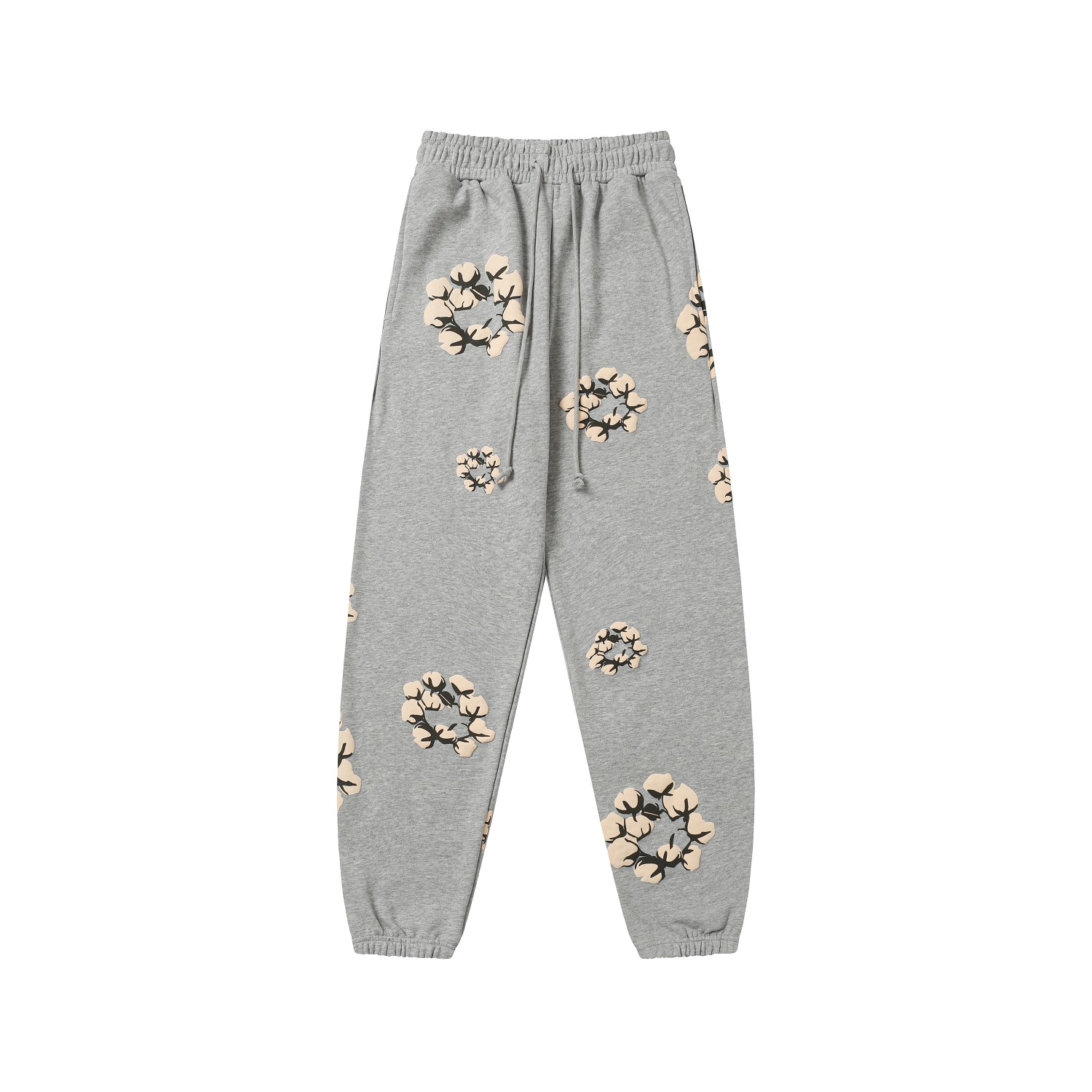 Denim Tears Cactus Tears Wreath Sweatpants Grey - DopestKickz