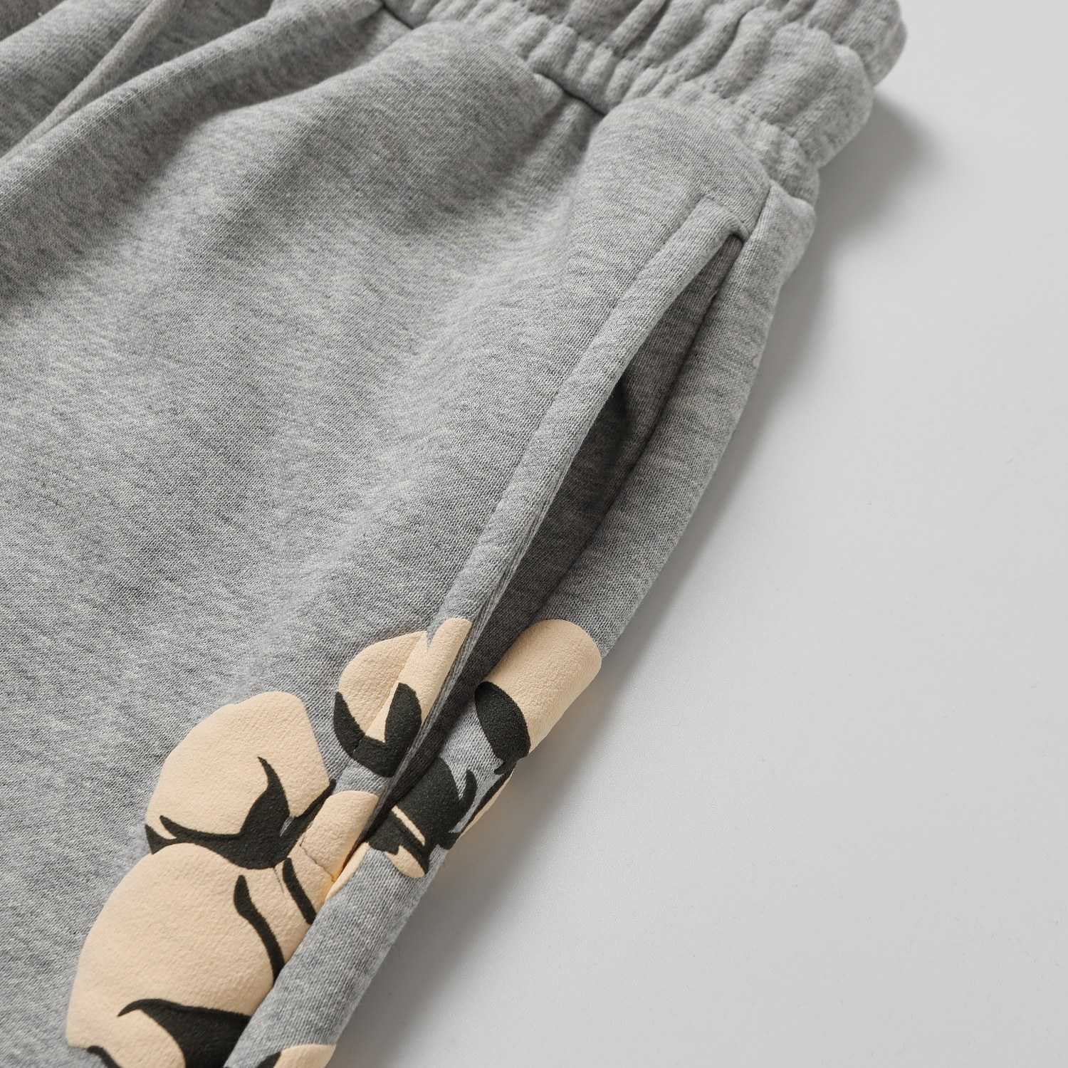 Denim Tears Cactus Tears Wreath Sweatpants Grey - DopestKickz