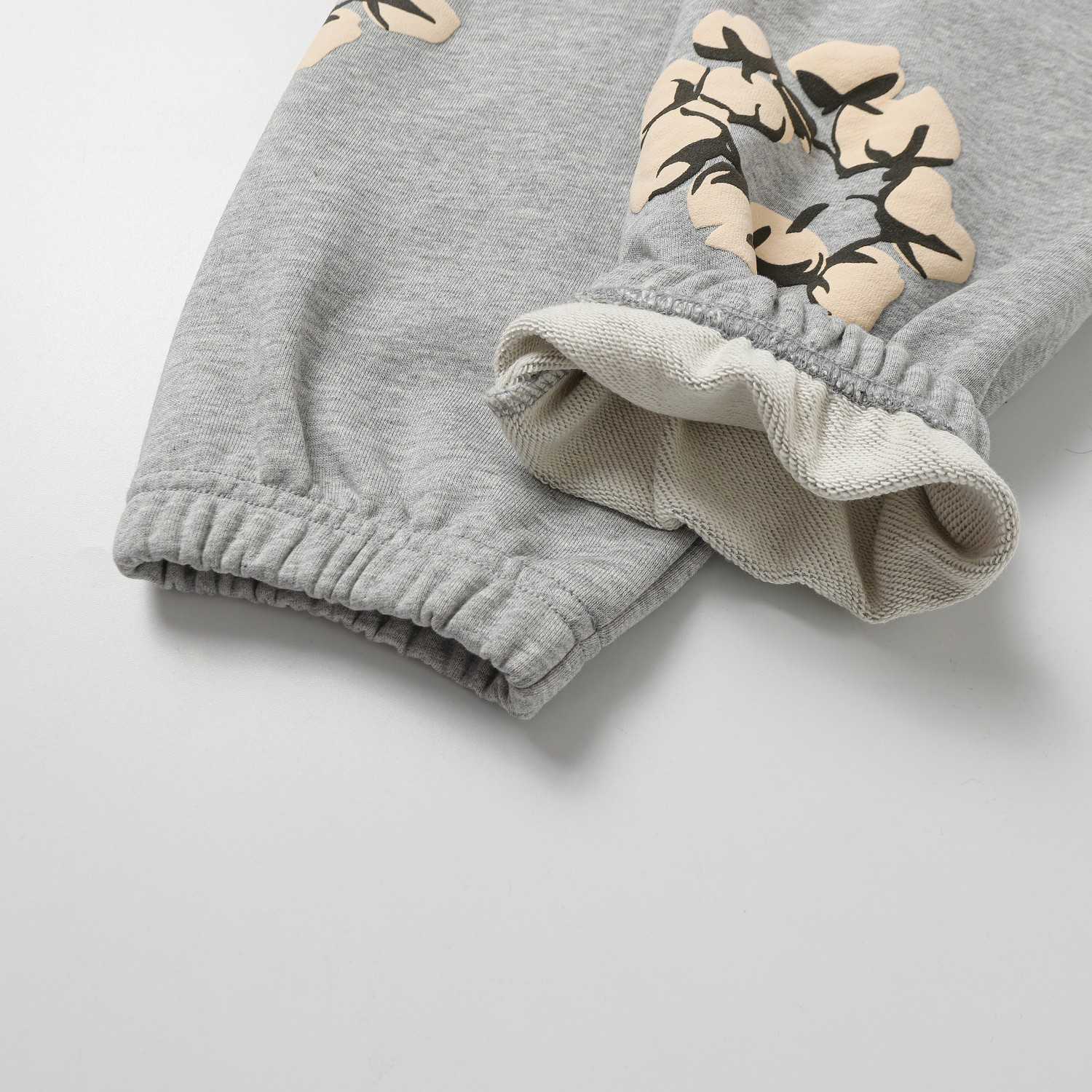 Denim Tears Cactus Tears Wreath Sweatpants Grey - DopestKickz