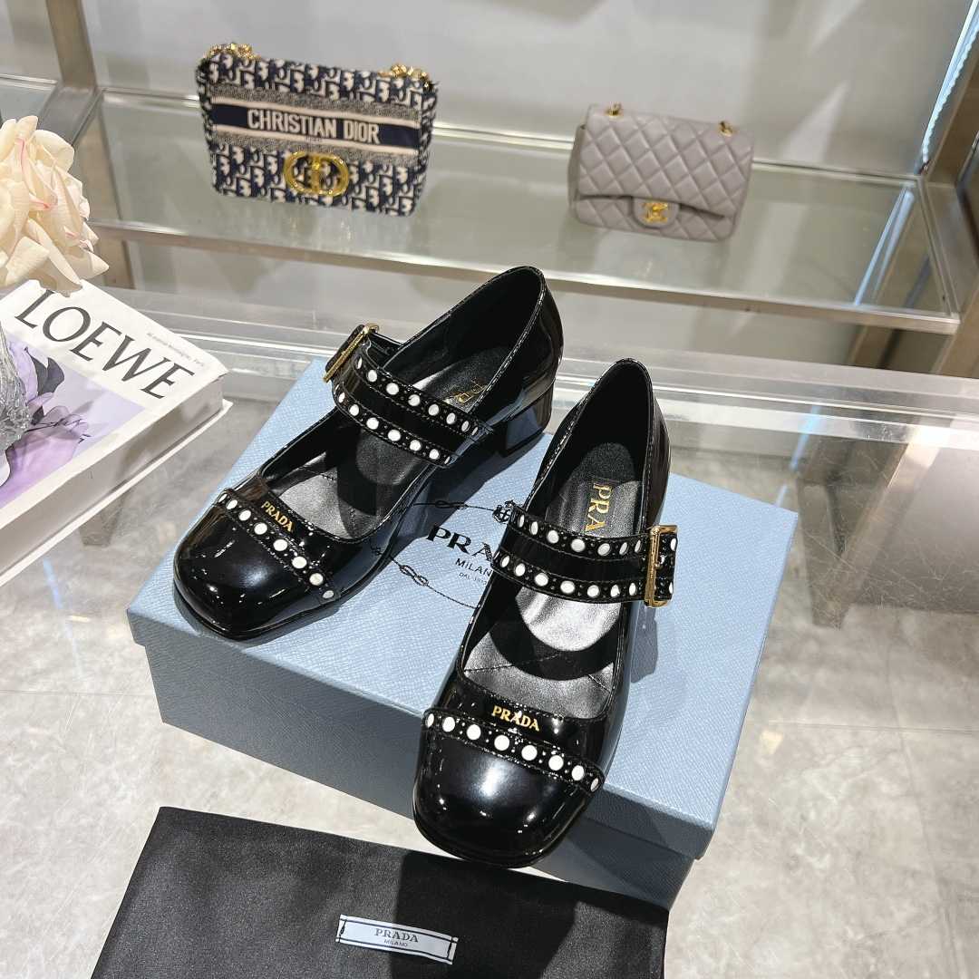 Prada Patent Leather Mary Jane Pumps - DopestKickz