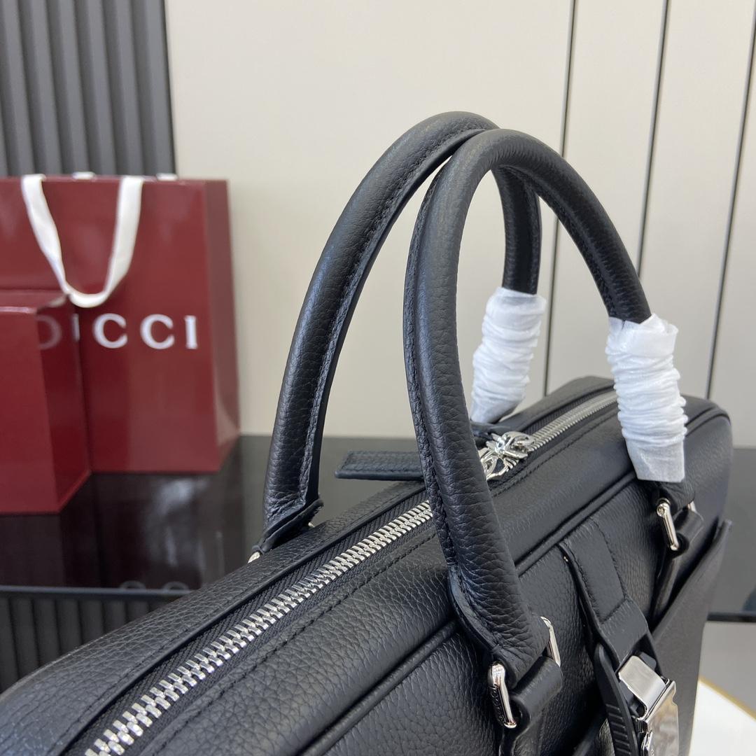 Gucci Medium Briefcase With Web - DopestKickz