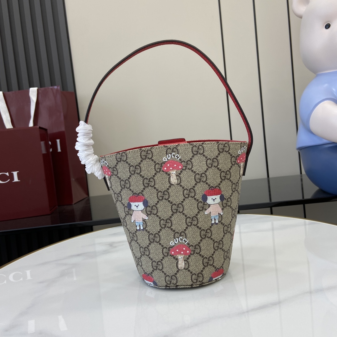 Gucci Children's Printed GG Bucket Bag  - DopestKickz