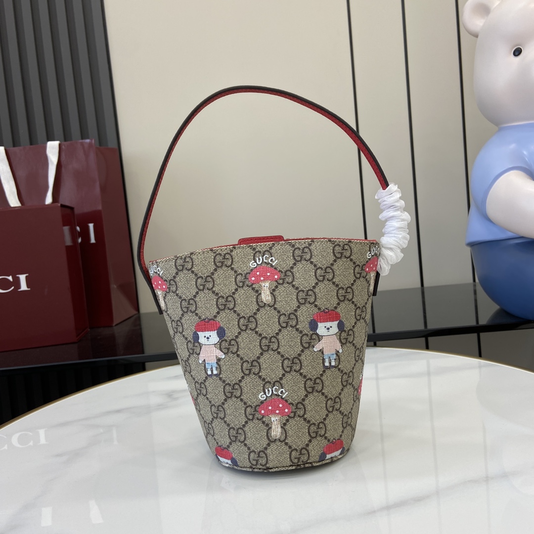 Gucci Children's Printed GG Bucket Bag  - DopestKickz