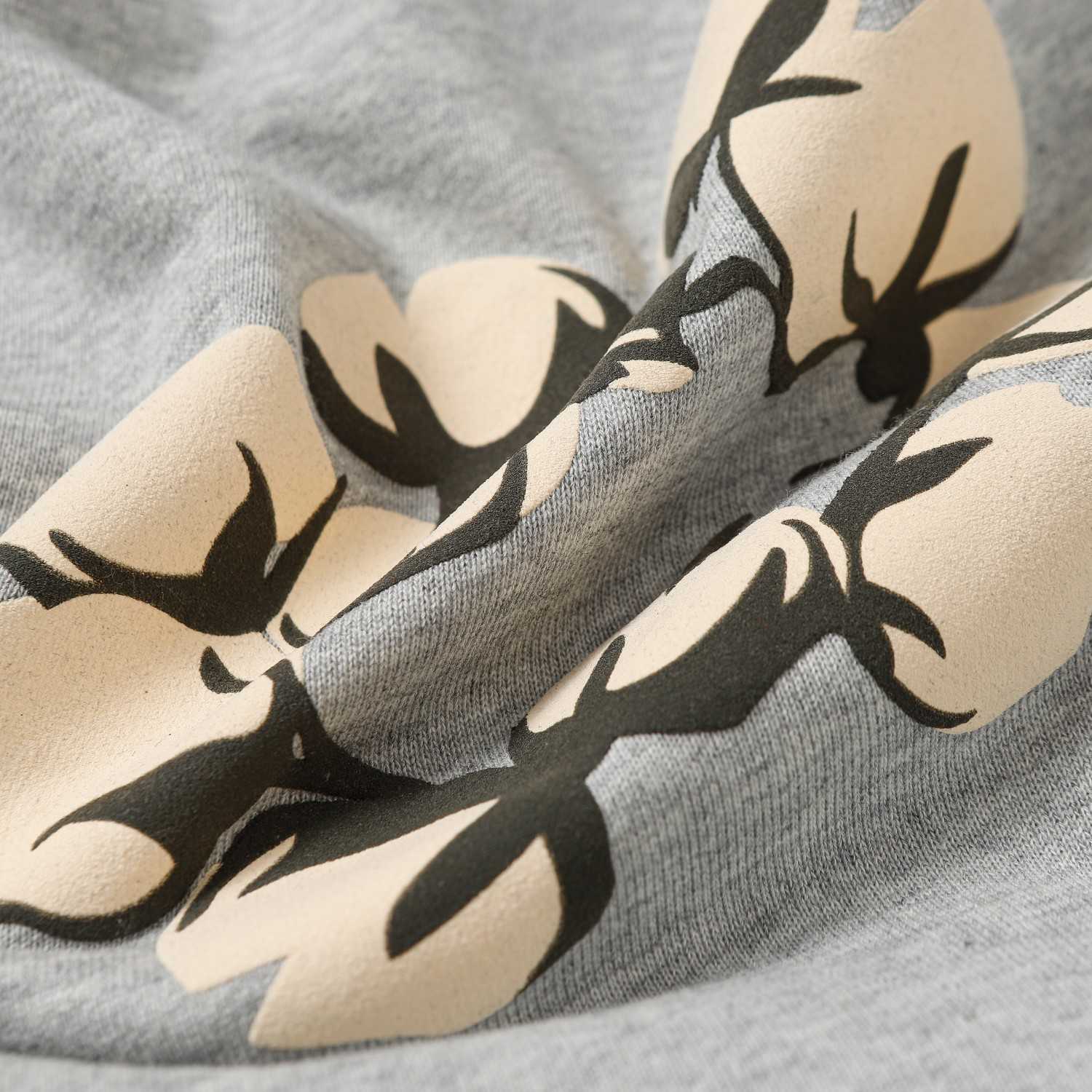 Denim Tears Cactus Tears Wreath Hoodie Grey - DopestKickz