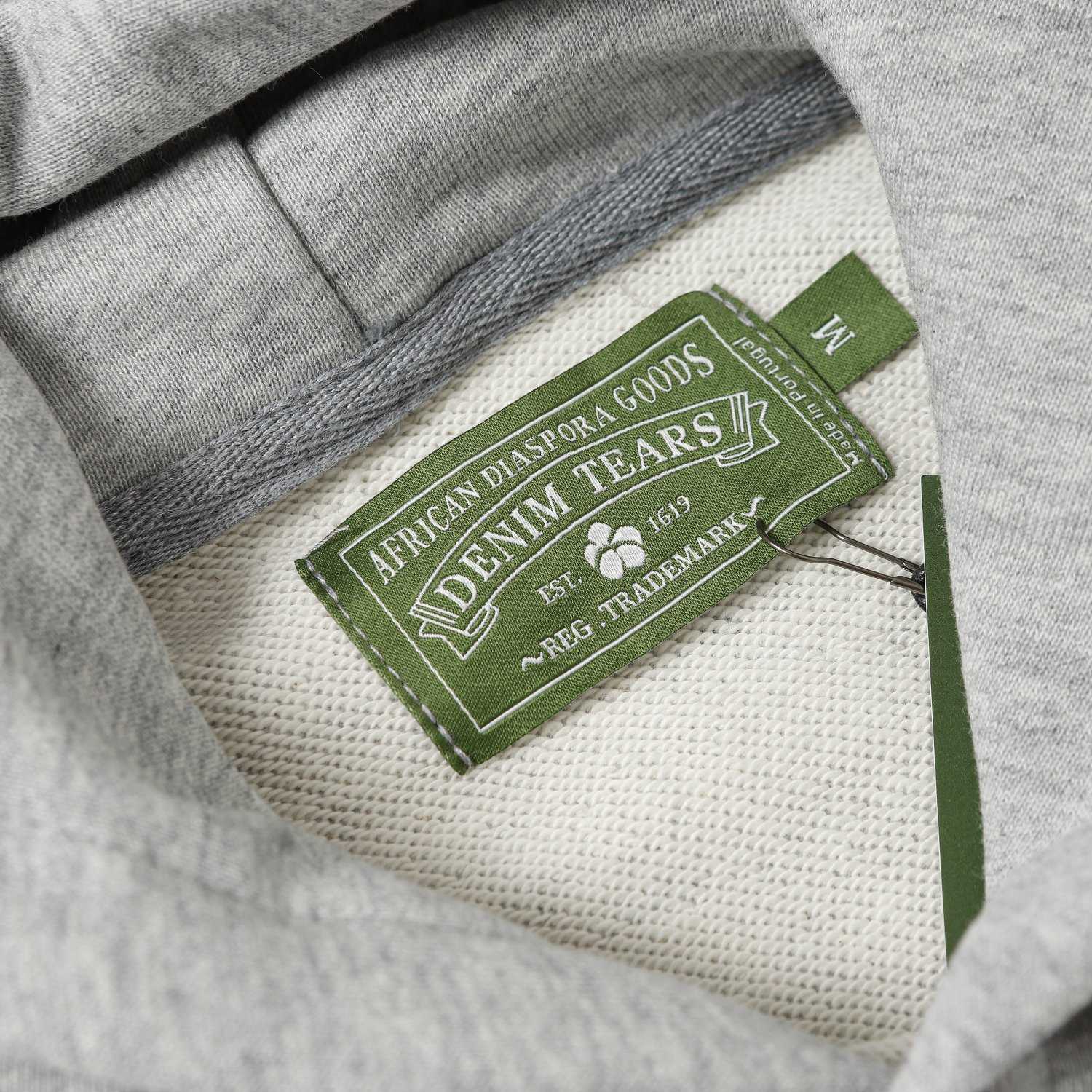 Denim Tears Cactus Tears Wreath Hoodie Grey - DopestKickz