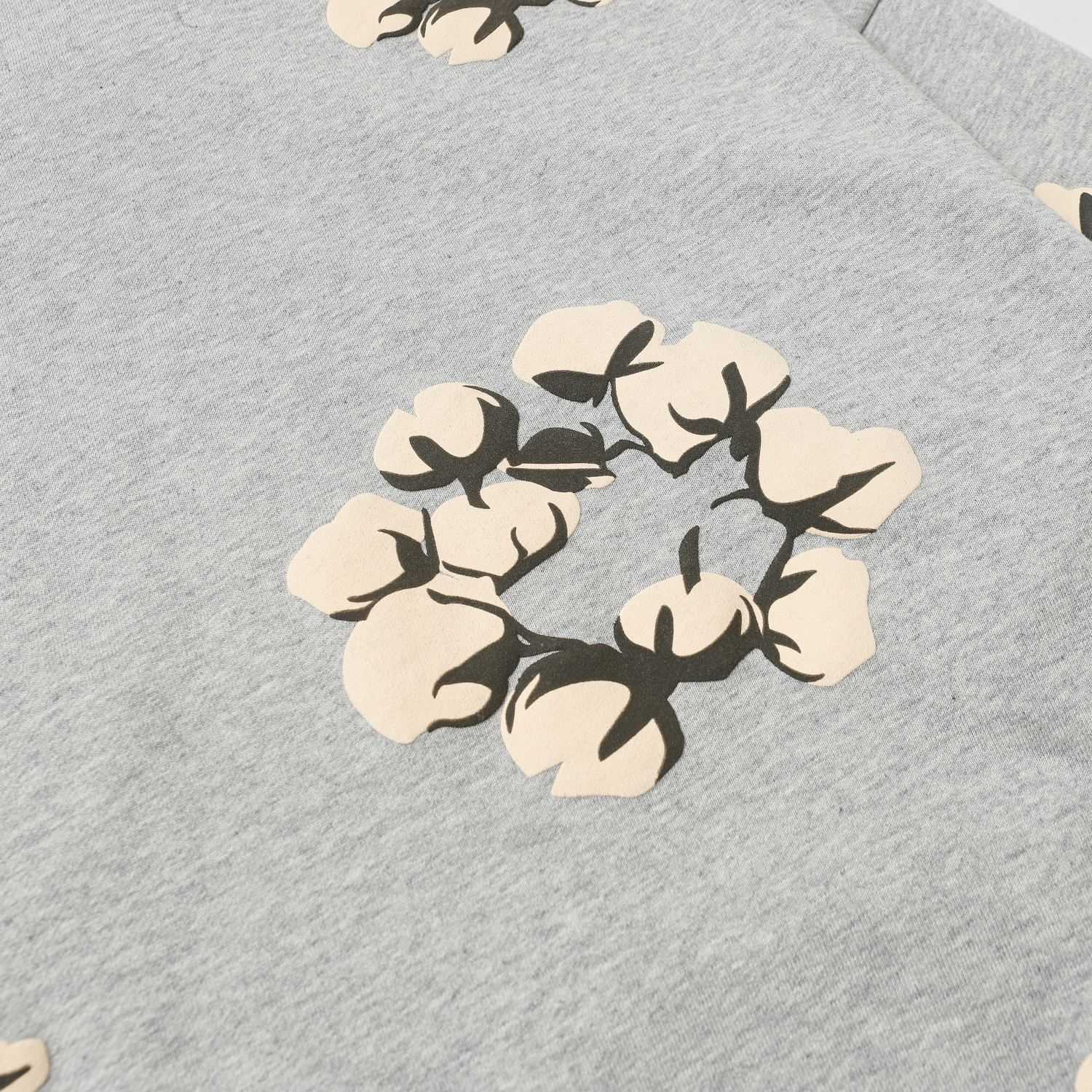 Denim Tears Cactus Tears Wreath Hoodie Grey - DopestKickz