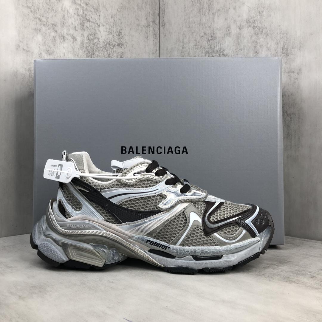 Balenciaga Runner 2.0 Sneaker In Beige Mesh And Polyurethane - DopestKickz