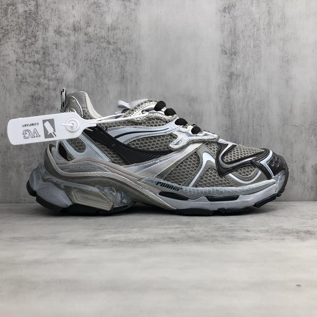 Balenciaga Runner 2.0 Sneaker In Beige Mesh And Polyurethane - DopestKickz