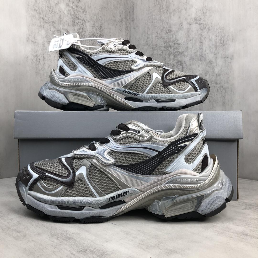 Balenciaga Runner 2.0 Sneaker In Beige Mesh And Polyurethane - DopestKickz