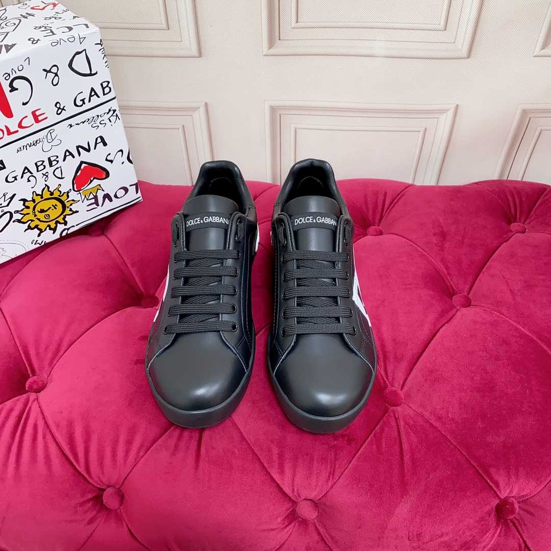 Dolce & Gabbana Logo Printed Portofino Sneakers - DopestKickz