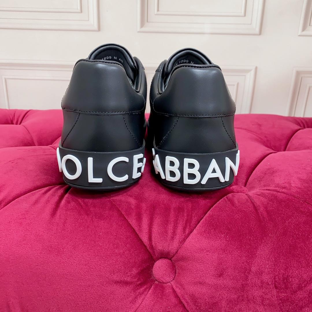 Dolce & Gabbana Logo Printed Portofino Sneakers - DopestKickz