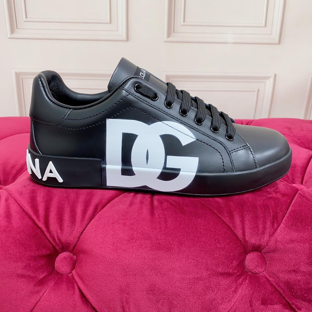 Dolce & Gabbana Logo Printed Portofino Sneakers - DopestKickz
