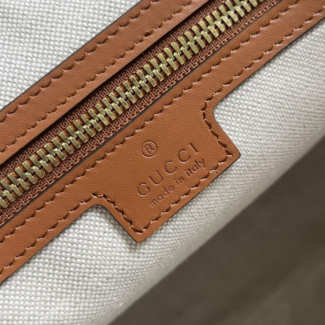 Gucci Interlocking G Large Canvas Tote Bag   44-35-22.5cm - DopestKickz