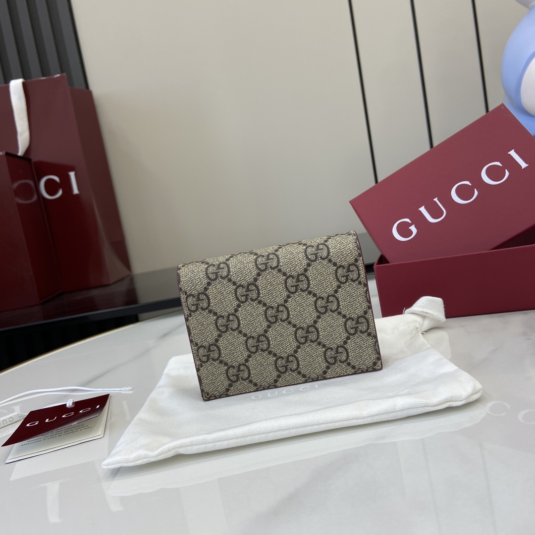 Gucci GG Mini Wallet With Dog Detail - DopestKickz