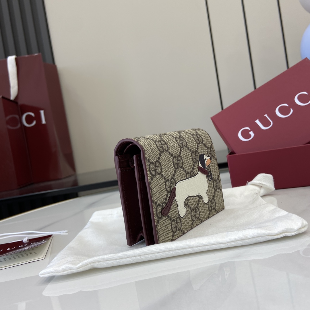 Gucci GG Mini Wallet With Dog Detail - DopestKickz