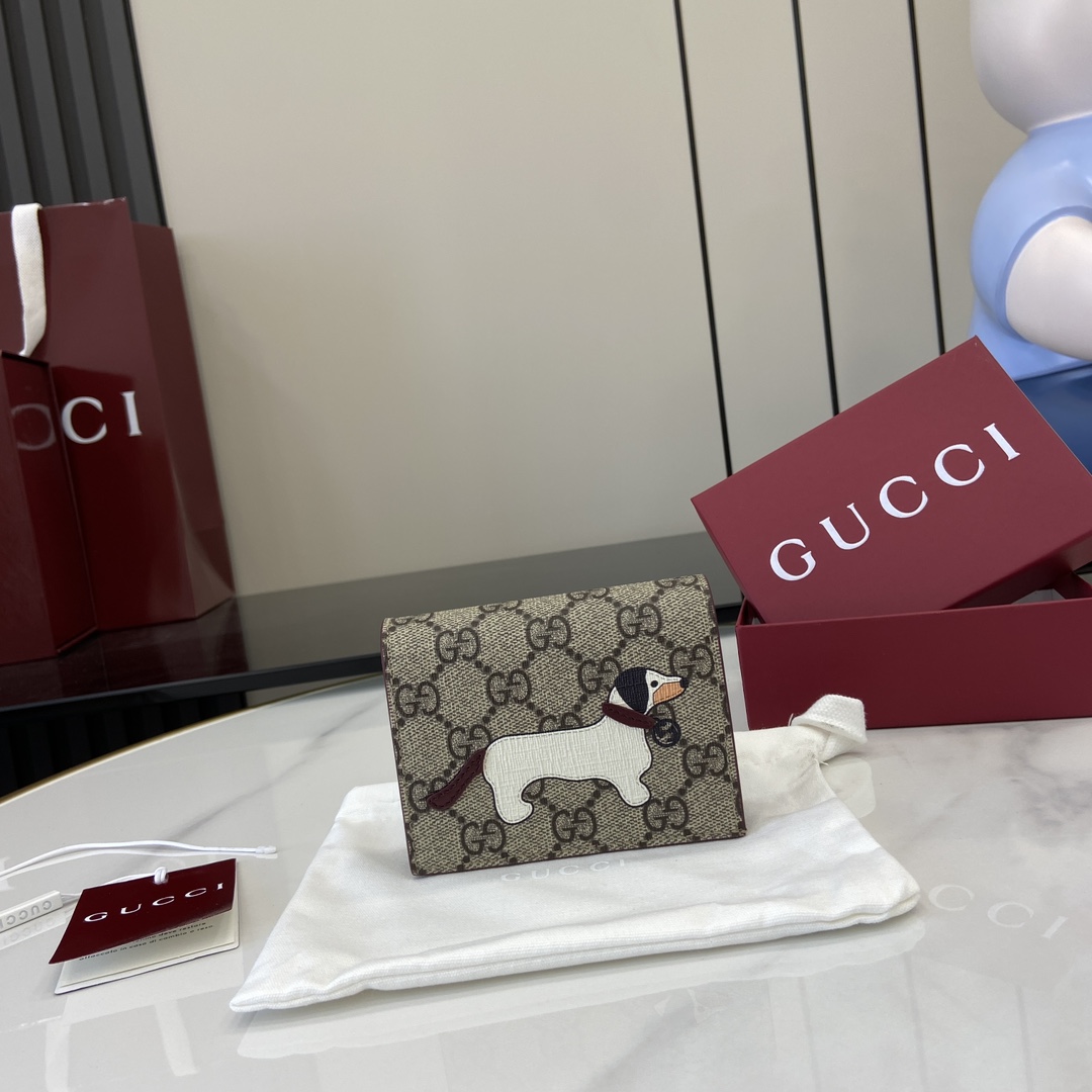 Gucci GG Mini Wallet With Dog Detail - DopestKickz