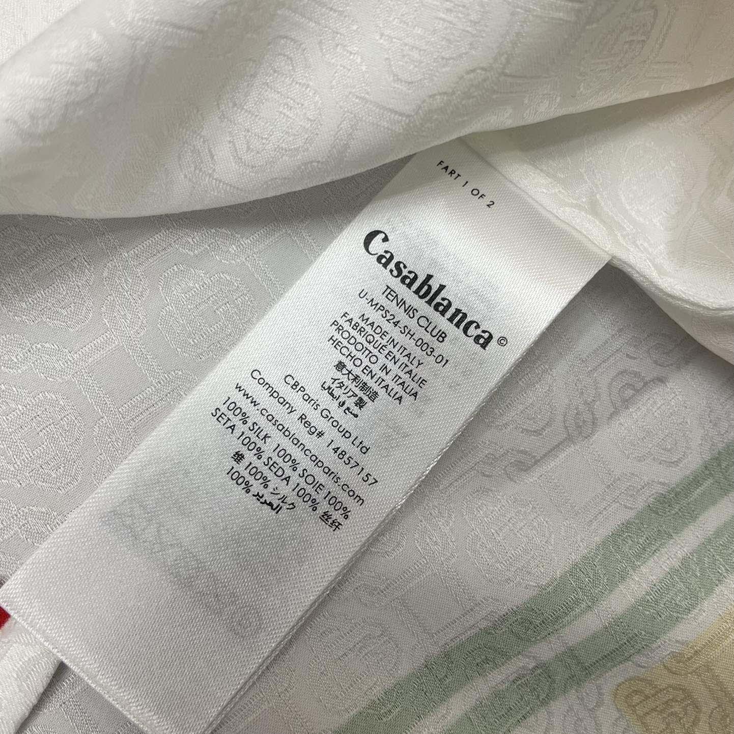 Casablanca Logo Monogram Pattern Shirt - DopestKickz