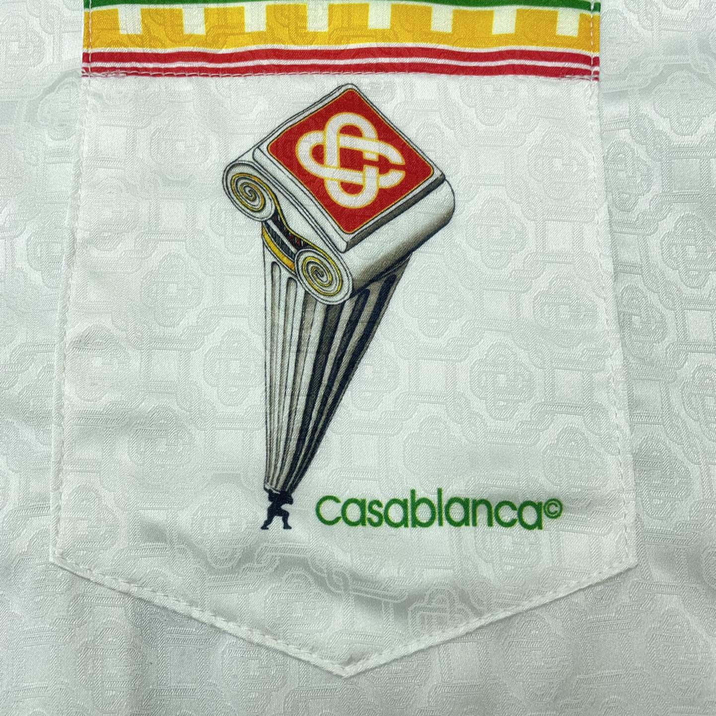 Casablanca Logo Monogram Pattern Shirt - DopestKickz