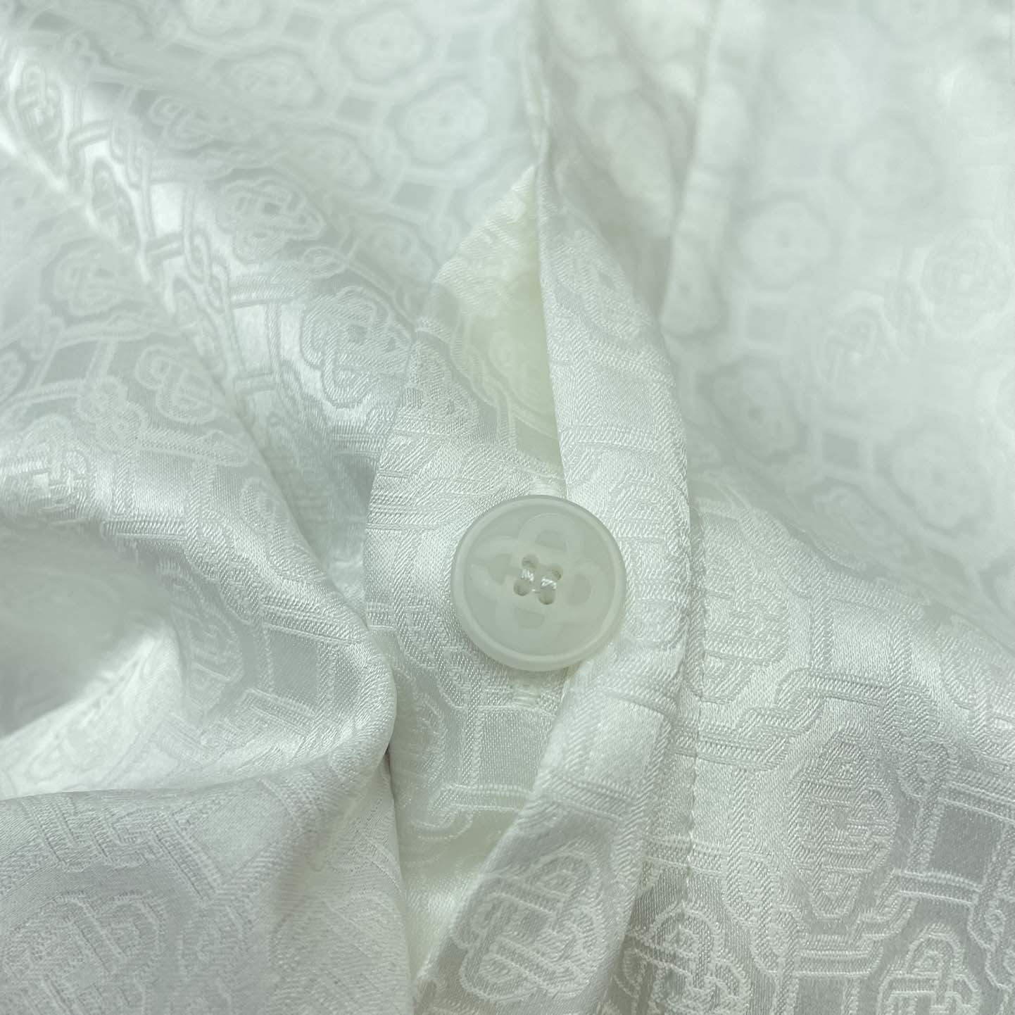 Casablanca Logo Monogram Pattern Shirt - DopestKickz