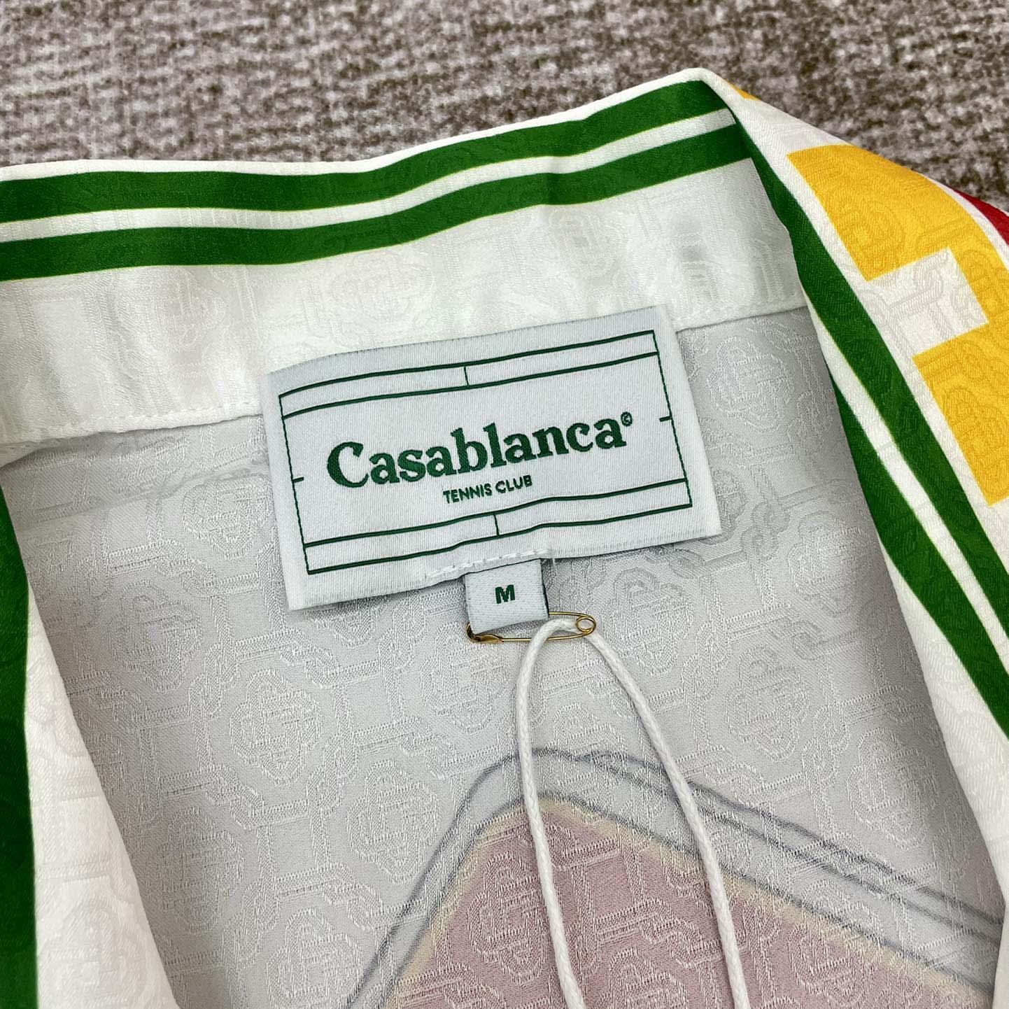 Casablanca Logo Monogram Pattern Shirt - DopestKickz