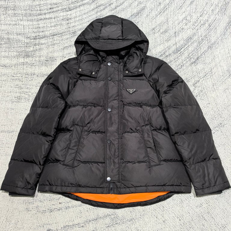 Prada Cropped Re-Nylon Down Jacket - DopestKickz