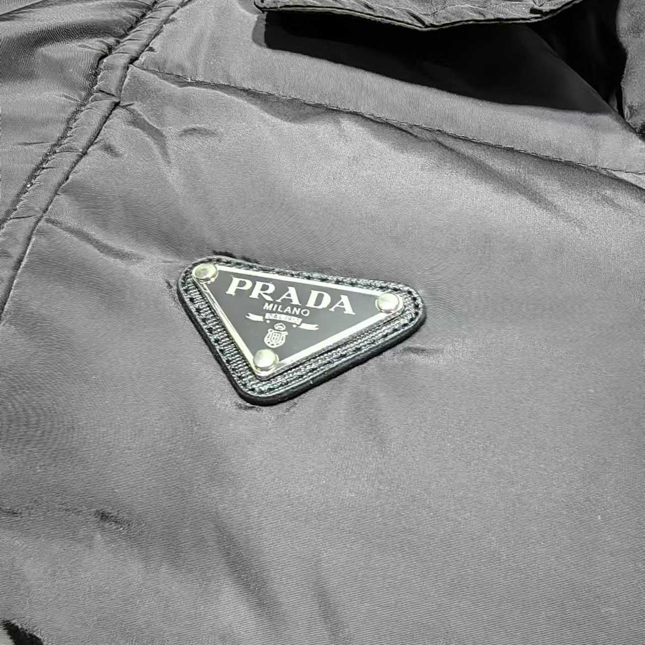 Prada Cropped Re-Nylon Down Jacket - DopestKickz