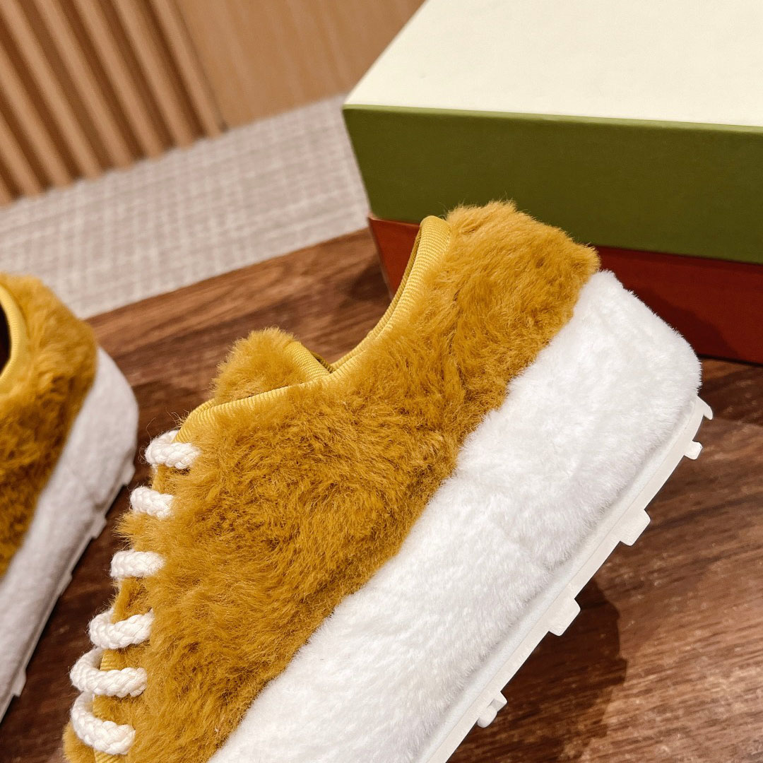 Marni Beige Teddy Tennis Sneaker - DopestKickz