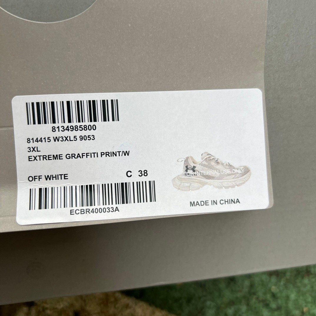 Balenciaga Under Armour® 3XL Knit Sneaker In White And Black Polyester - DopestKickz