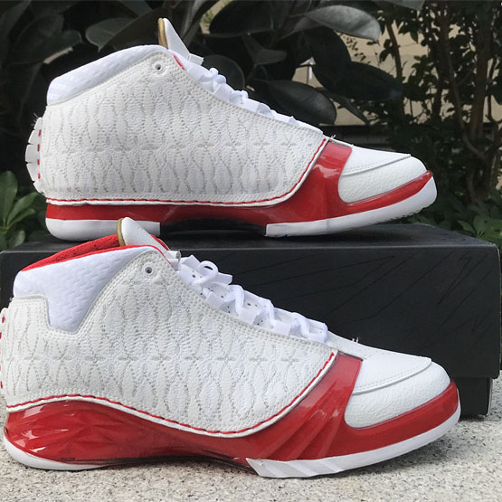 Jordan Air Jordan 23 White Varsity Red Sneaker   318376-161 - DopestKickz