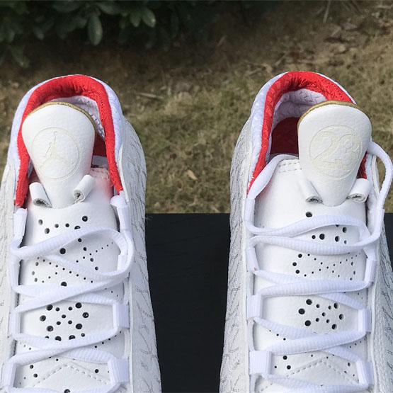 Jordan Air Jordan 23 White Varsity Red Sneaker   318376-161 - DopestKickz