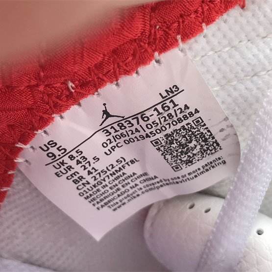 Jordan Air Jordan 23 White Varsity Red Sneaker   318376-161 - DopestKickz