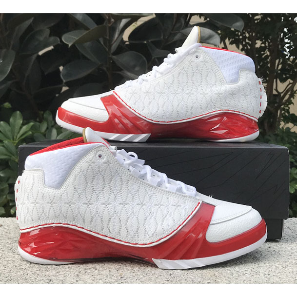 Jordan Air Jordan 23 White Varsity Red Sneaker   318376-161 - DopestKickz