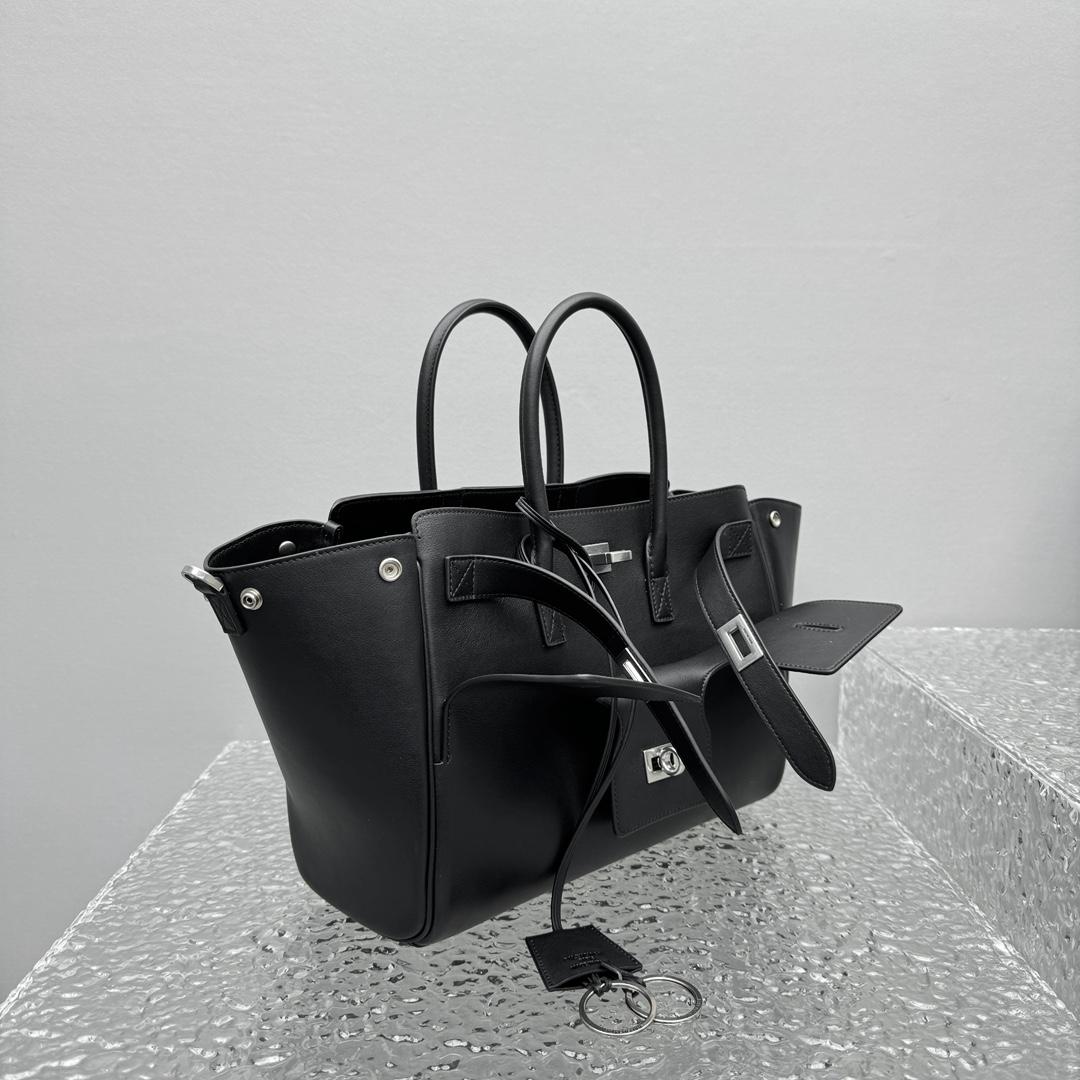 Balenciaga Bel Air Small Carry All Bag in black - DopestKickz
