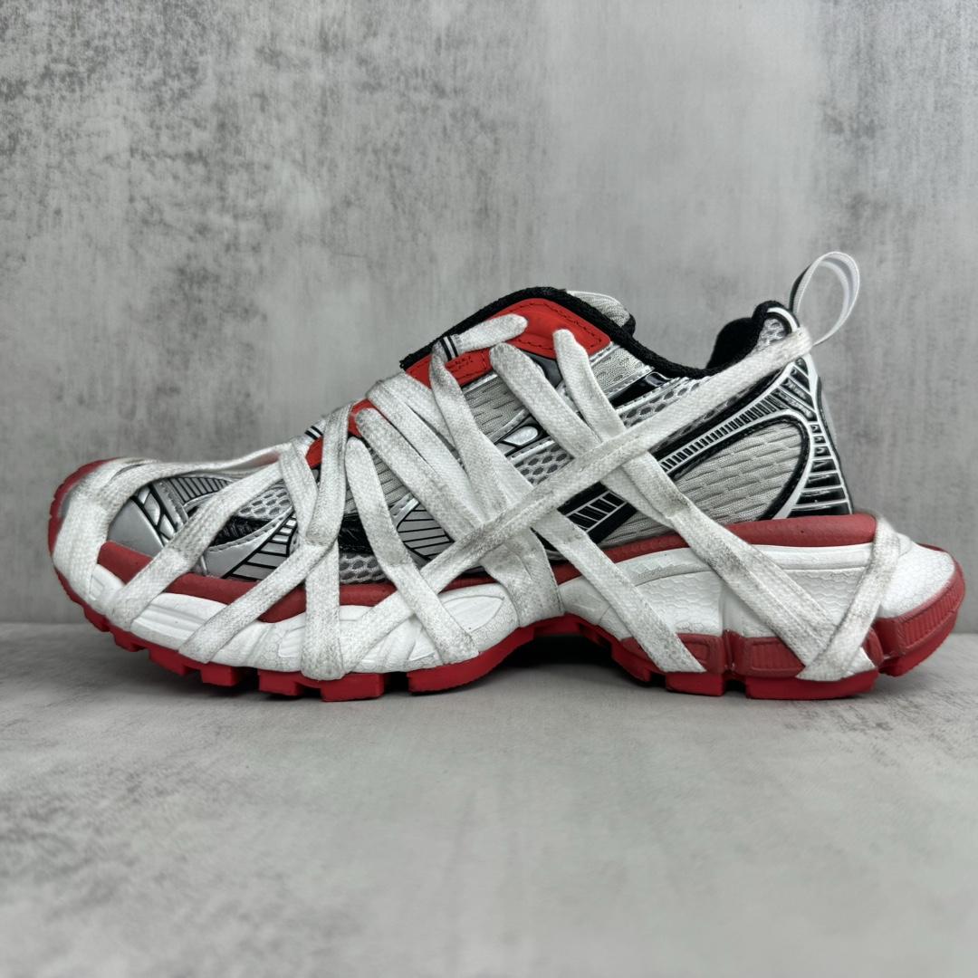 Balenciaga 3XL Extreme Lace Sneaker In Grey/red/black/white  - DopestKickz