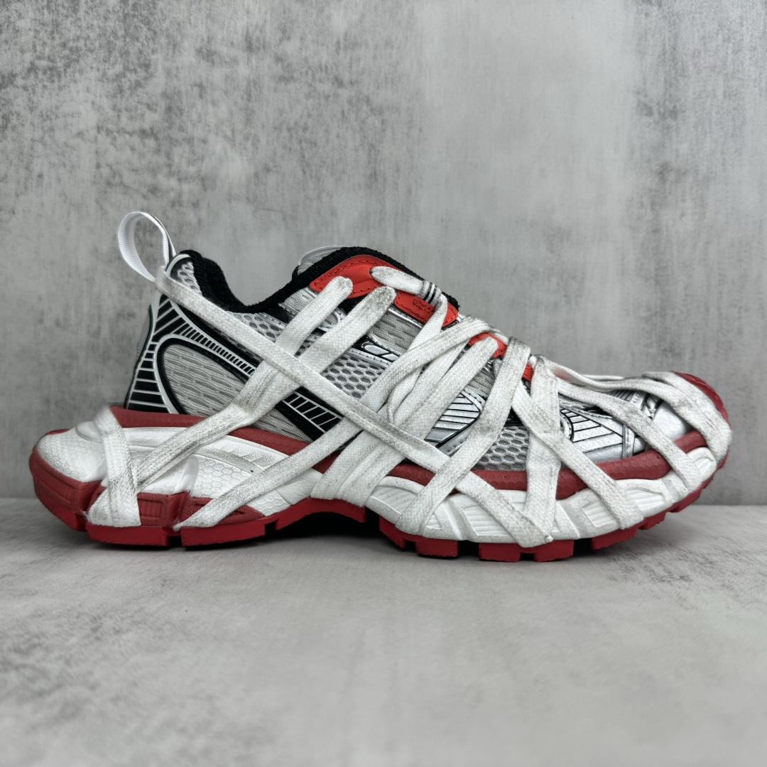 Balenciaga 3XL Extreme Lace Sneaker In Grey/red/black/white  - DopestKickz