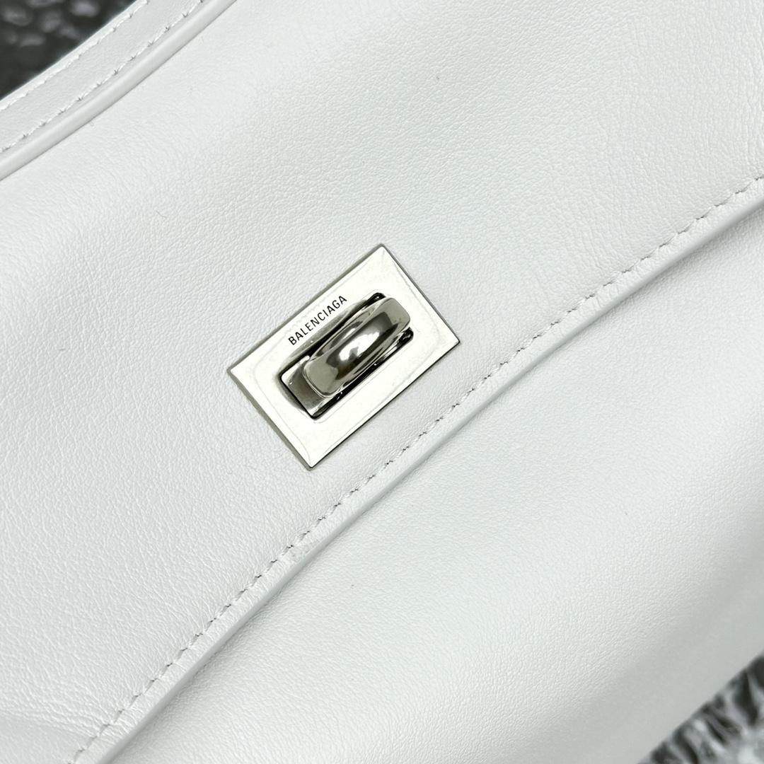 Balenciaga Rodeo Mini Handbag In White - DopestKickz