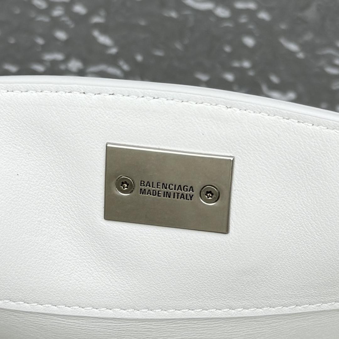 Balenciaga Rodeo Mini Handbag In White - DopestKickz