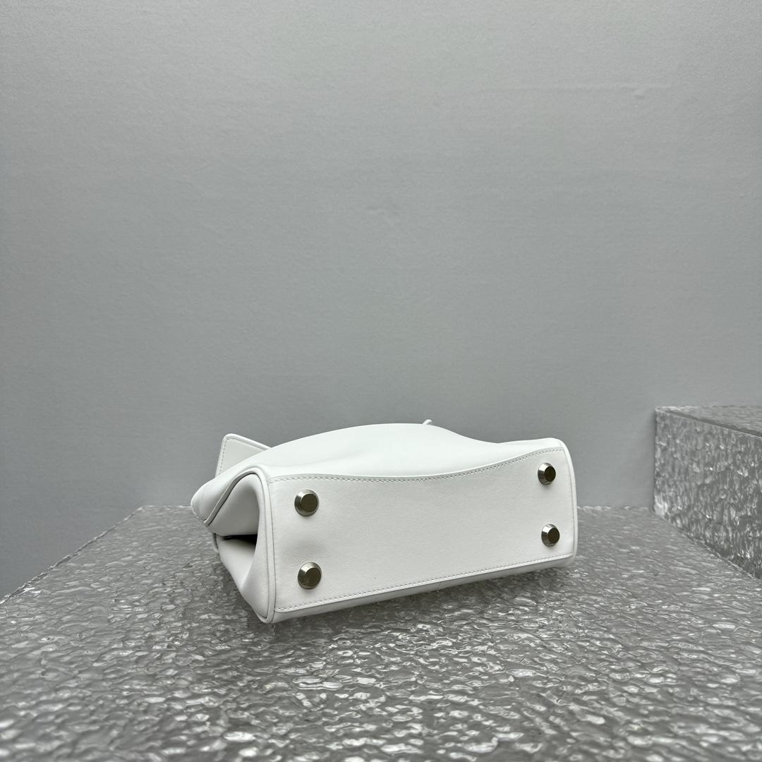 Balenciaga Rodeo Mini Handbag In White - DopestKickz