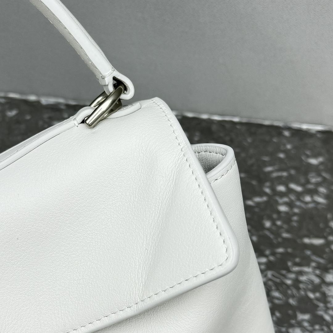 Balenciaga Rodeo Mini Handbag In White - DopestKickz
