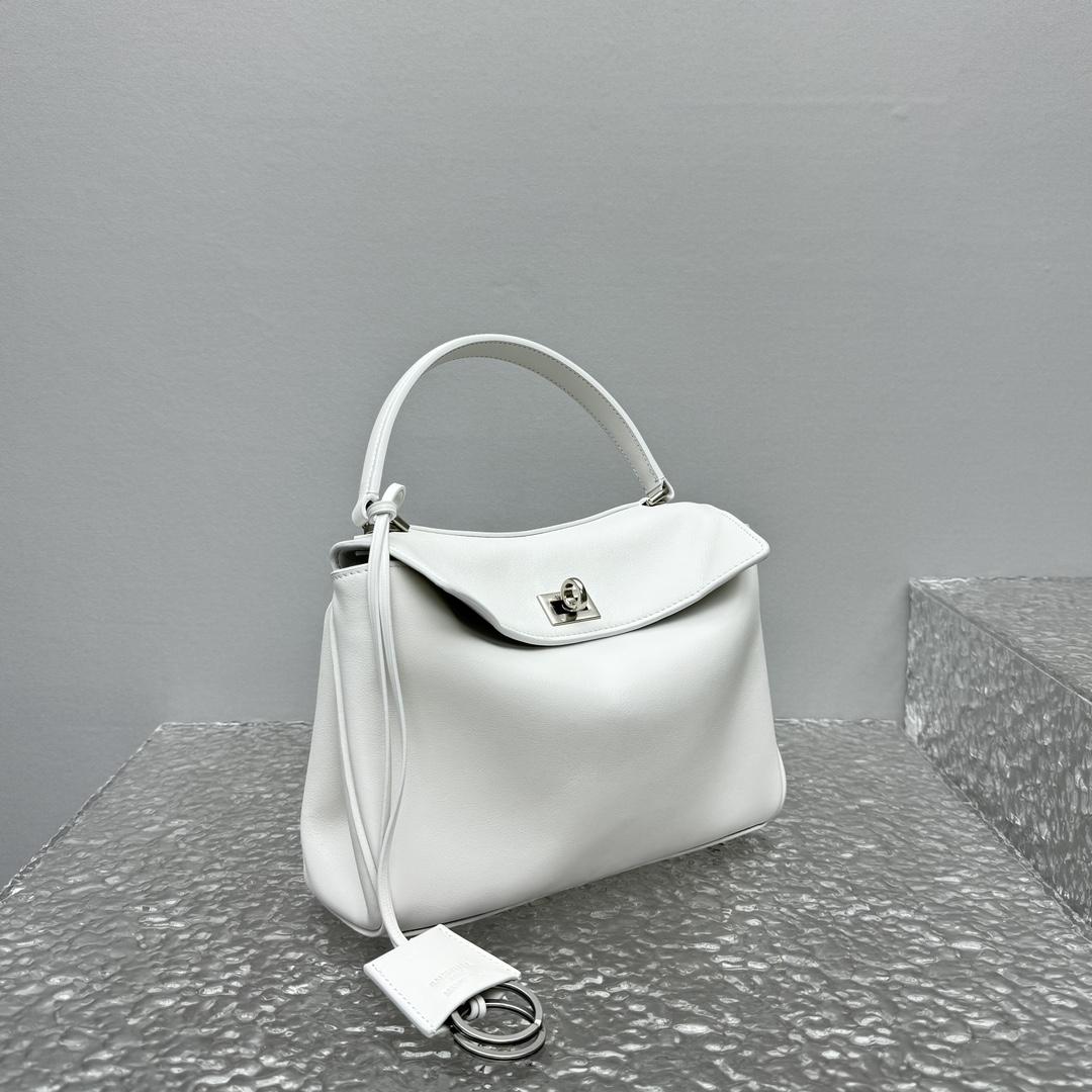 Balenciaga Rodeo Mini Handbag In White - DopestKickz