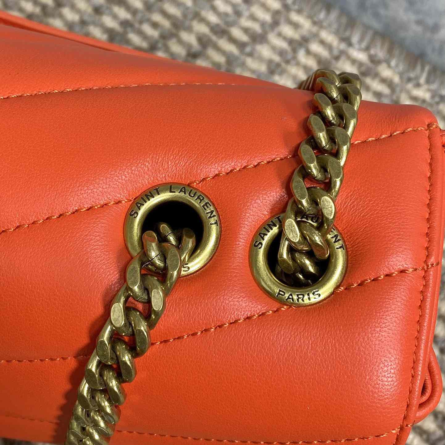 Saint Laurent Loulou Small In Matelasse Lambskin - DopestKickz